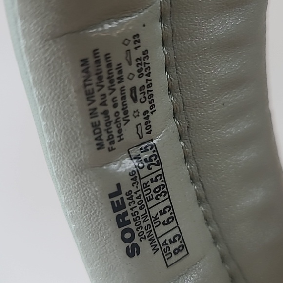 Sorel Womens Ella II Puff Slide Sandal Sporty Safari Chalk Size 8.5 NWOB - Picture 12 of 12